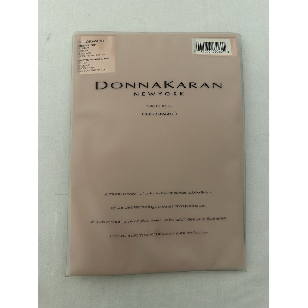 NEW Donna Karan Hosiery The Nudes Control Top Blush A19 Size Medium